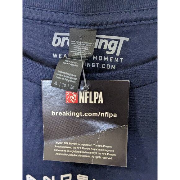 NFLPA Will Anderson Jr The Terminator Short Sleeve T Shirt Mens Size XL Blue - Picture 3 of 4